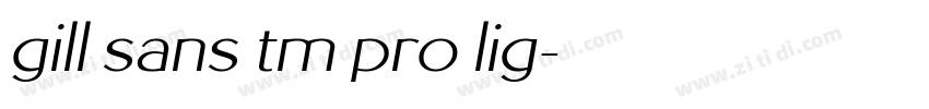 gill sans tm pro lig字体转换